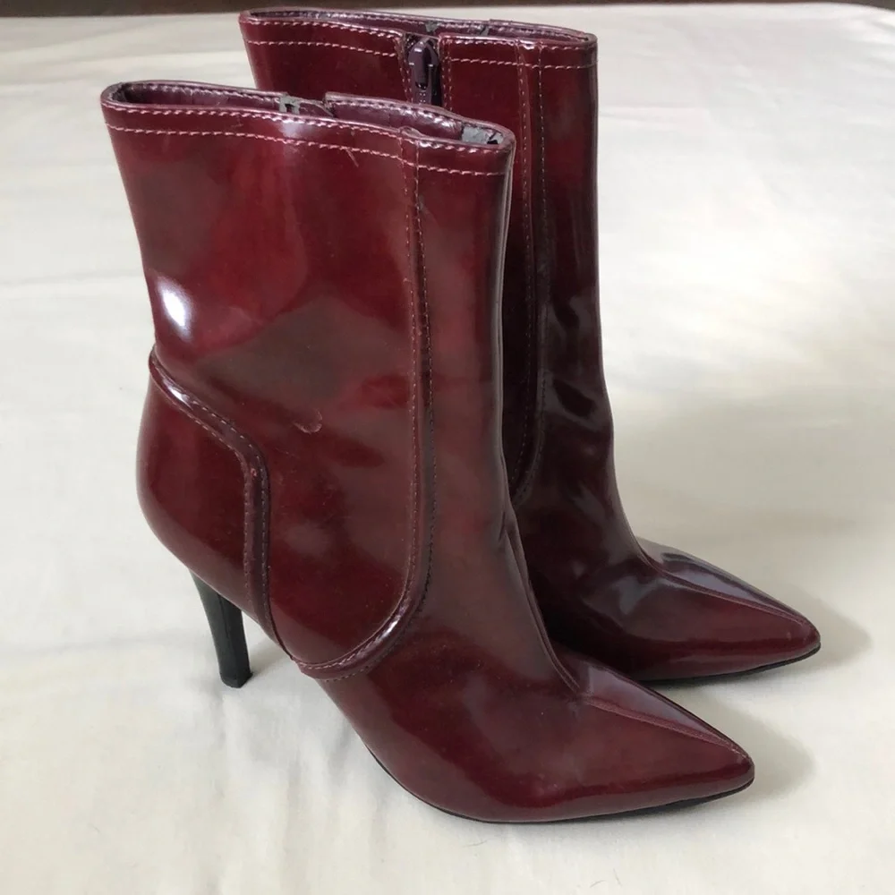 Nine West Cherry Red Booties